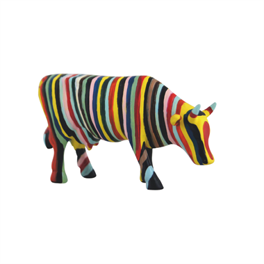 CowParade - Small, Striped cow